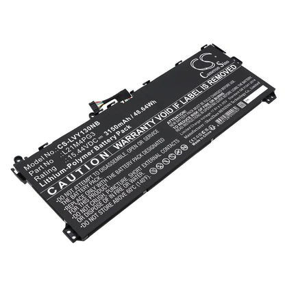 Replacement Battery for Lenovo  Yoga 13W – Notebook, Laptop – 3150mAh / 48.64Wh / 15.44V