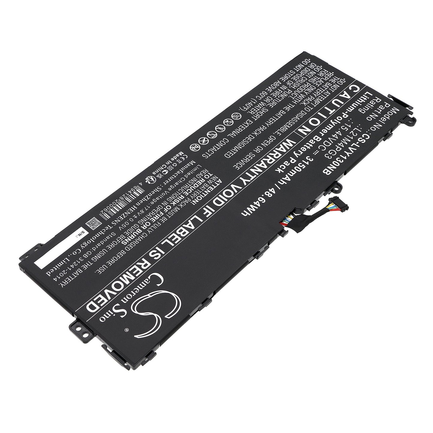Replacement Battery for Lenovo  Yoga 13W – Notebook, Laptop – 3150mAh / 48.64Wh / 15.44V