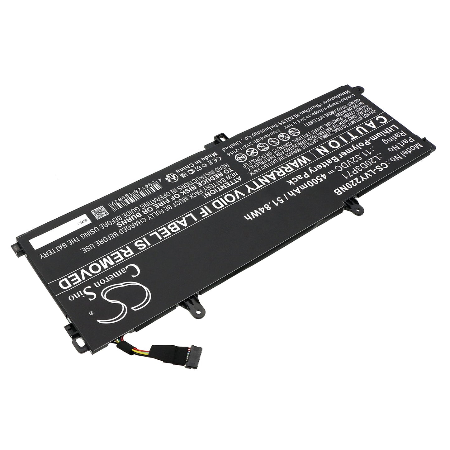 Replacement Battery for Lenovo  ThinkPad X13 Yoga G2 – Notebook, Laptop – 4500mAh / 51.84Wh / 11.52V