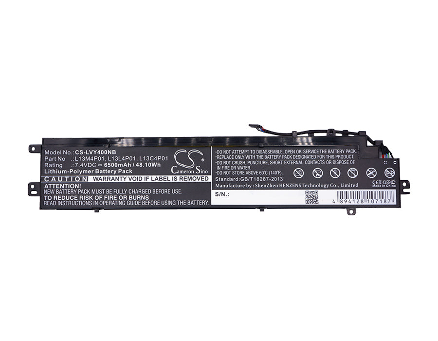 Replacement Battery for Lenovo  Erazer Y40 – Notebook, Laptop – 6500mAh / 48.10Wh / 7.4V