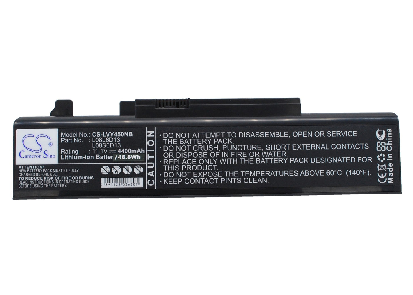 Replacement Battery for Lenovo  IdeaPad Y450 – Notebook, Laptop – 4400mAh / 11.1V