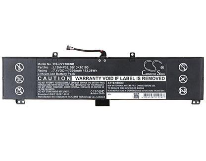 Replacement Battery for Lenovo  Erazer Y50 – Notebook, Laptop – 7200mAh / 53.28Wh / 7.4V