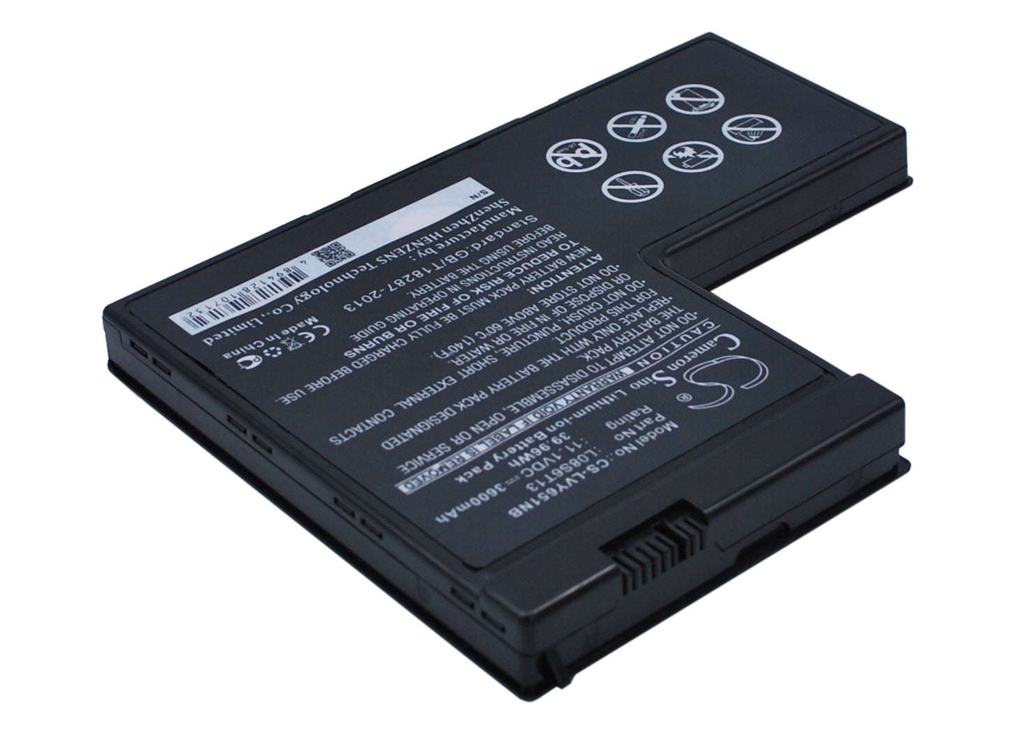 Replacement Battery for Lenovo  IdeaPad Y650 – Notebook, Laptop – 3600mAh / 39.96Wh / 11.1V