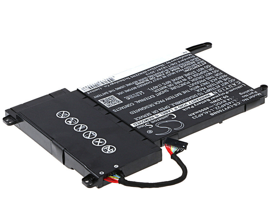 Replacement Battery for Lenovo  Eraser Y700 – Notebook, Laptop – 4000mAh / 59.20Wh / 14.8V