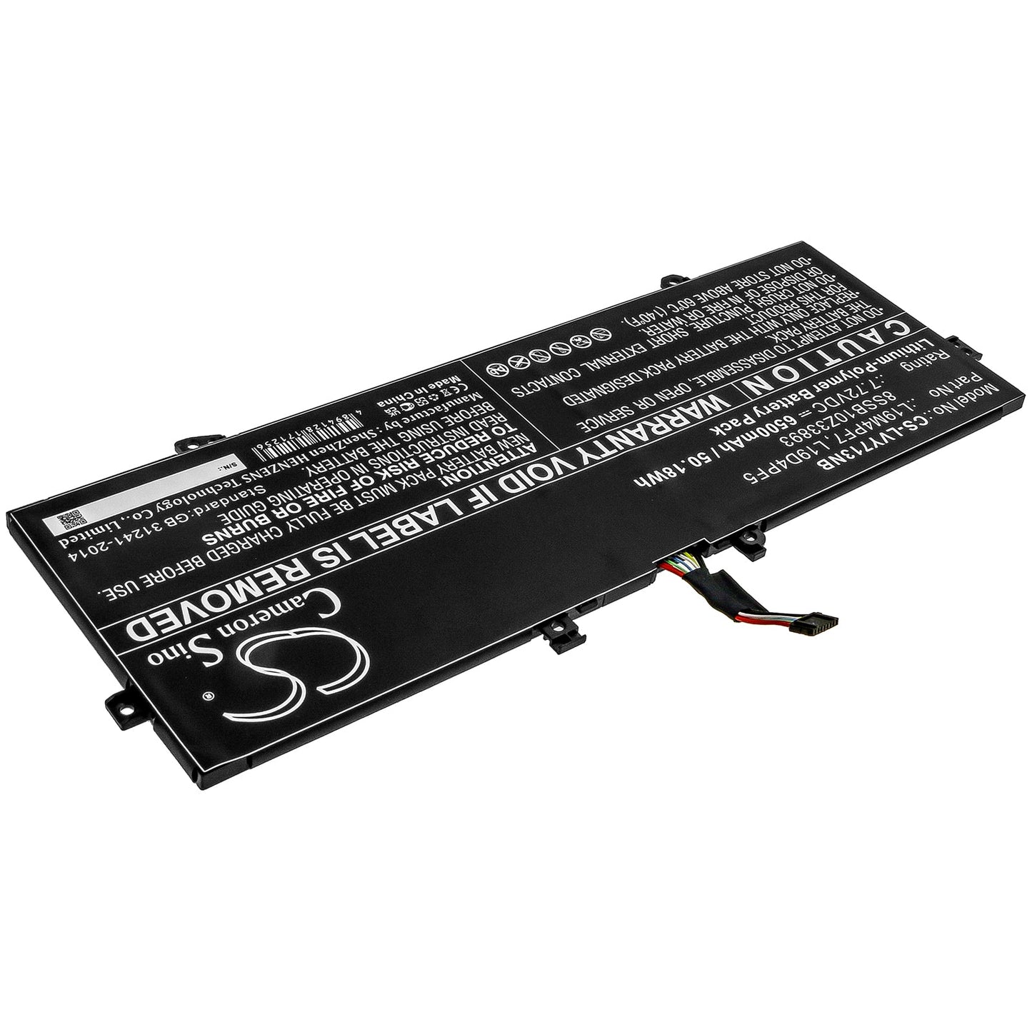 Replacement Battery for Lenovo  YOGA 13S 2021 – Notebook, Laptop – 6500mAh / 50.18Wh / 7.72V