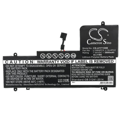 Replacement Battery for Lenovo  Yoga 710 15" – Notebook, Laptop – 5800mAh / 44.31Wh / 7.64V