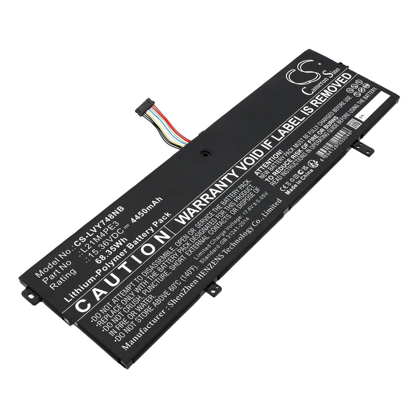 Replacement Battery for Lenovo  Yoga 7 14ARB7 82QF000DSP – Notebook, Laptop – 4450mAh / 68.35Wh / 15.36V