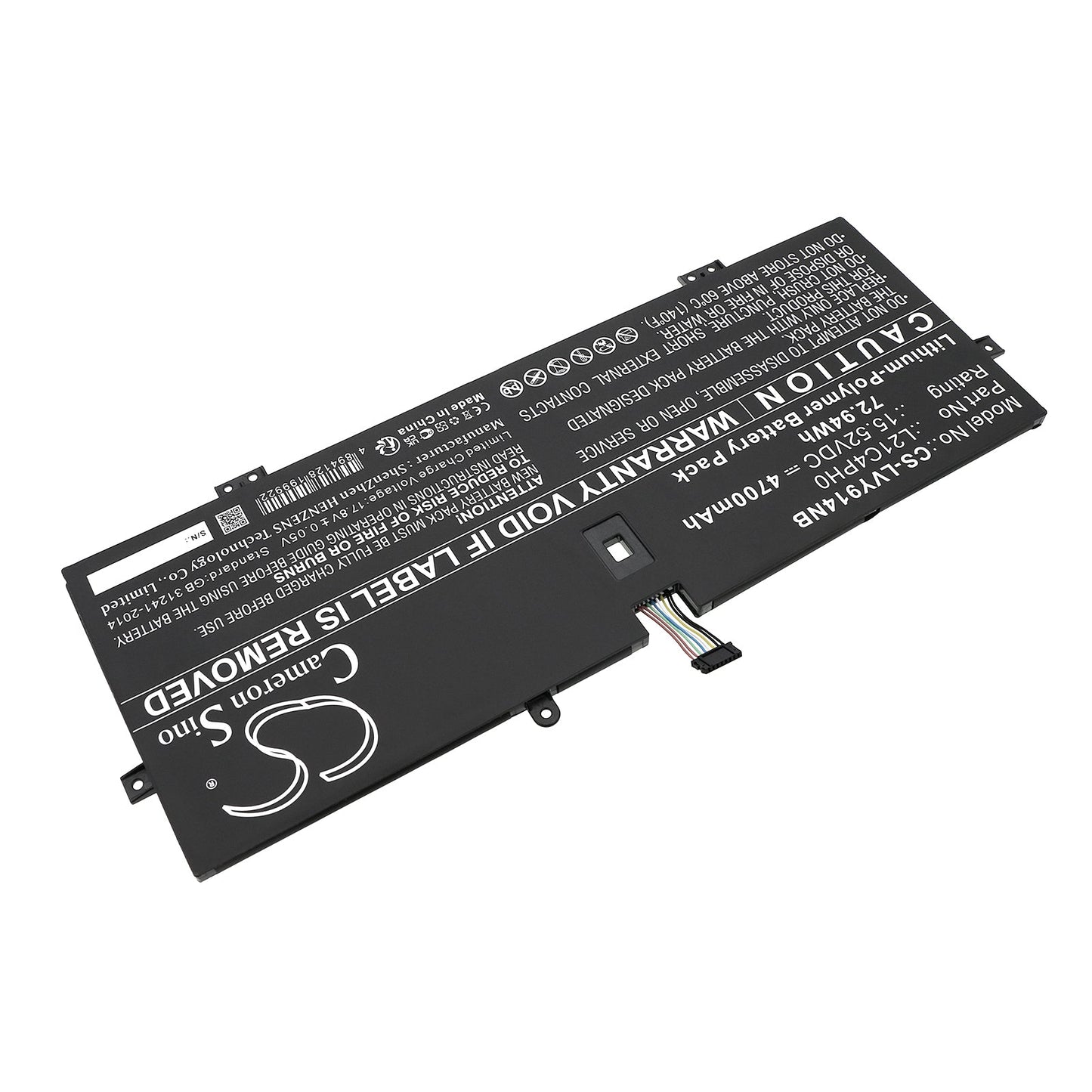 Replacement Battery for Lenovo  82LU0005SB – Notebook, Laptop – 4700mAh / 72.94Wh / 15.52V