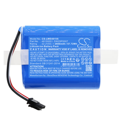 Replacement Battery for Lawn Expert Robotic Lawnmower – 2600mAh / 57.72Wh