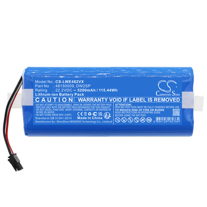 Replacement Battery for Lawn Expert Robotic Lawnmower – 5200mAh / 115.44Wh