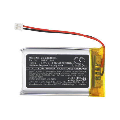 Replacement Battery for LEXIN  FT4 Pro – Wireless Headset – 800mAh / 2.96Wh / 3.7V