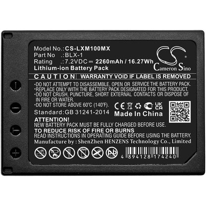 Replacement Battery for Olympus  OM SYSTEM OM-1 – Camera – 2260mAh / 16.27Wh / 7.2V