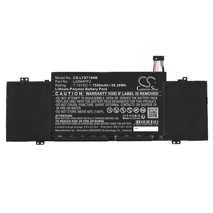 Replacement Battery for Lenovo  Ideapad Slim 7 Carbon 14ACN6 – Notebook, Laptop – 7550mAh / 58.29Wh / 7.72V