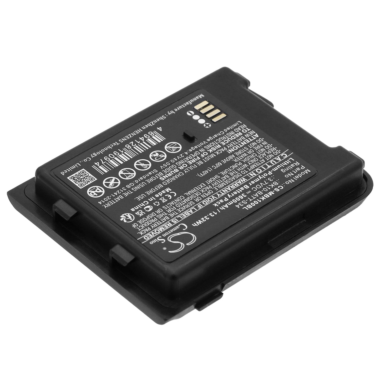 Replacement Battery for M3 Mobile  BK10 – Barcode Scanner – 3600mAh / 13.32Wh / 3.7V