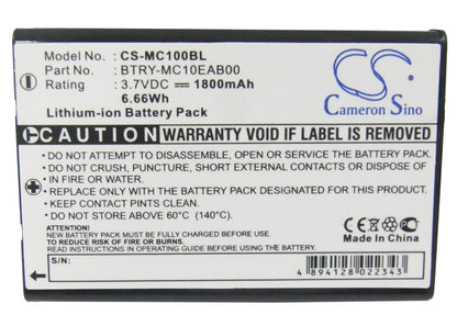 Replacement Battery for Intermec  CK1 – Barcode Scanner – 1800mAh / 6.66Wh / 3.7V