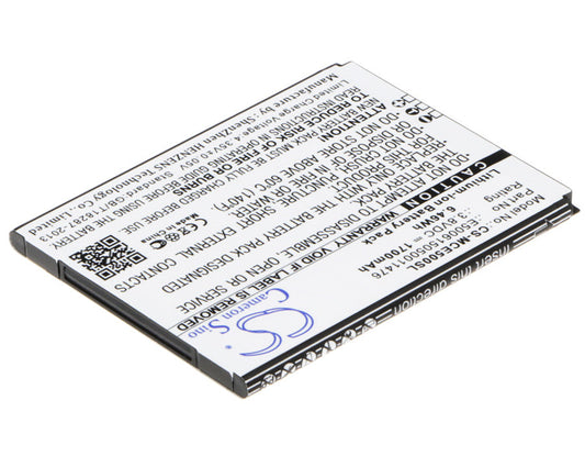 Replacement Battery for Mobistel  Cynus E5 – Mobile, SmartPhone – 1700mAh / 6.46Wh / 3.8V