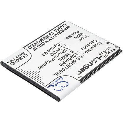 Replacement Battery for Mobistel  Cynus E7 – Mobile, SmartPhone – 2200mAh / 8.36Wh / 3.8V