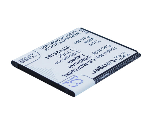 Replacement Battery for Mobistel  Cynus F5 – Mobile, SmartPhone – 2000mAh / 7.40Wh / 3.7V