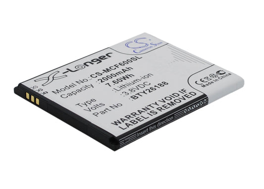 Replacement Battery for POSH  E500A – Mobile, SmartPhone – 2000mAh / 7.60Wh / 3.8V