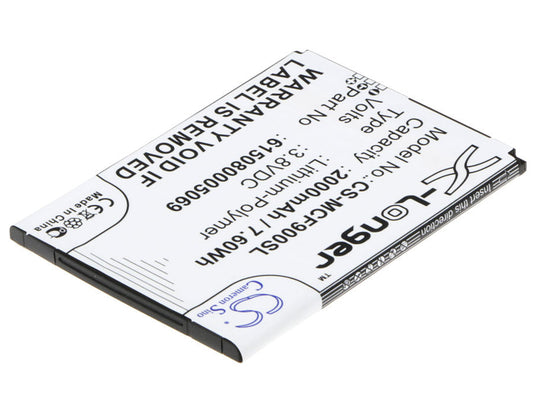 Replacement Battery for Mobistel  Cynus F9 – Mobile, SmartPhone – 2000mAh / 7.60Wh / 3.8V