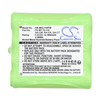 Replacement Battery for Oricom  PMR1200 – Two-Way Radio – 600mAh / 2.88Wh / 4.8V