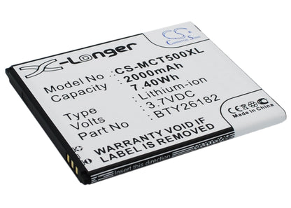 Replacement Battery for Mobistel  Cynus T5 – Mobile, SmartPhone – 2000mAh / 7.40Wh / 3.7V