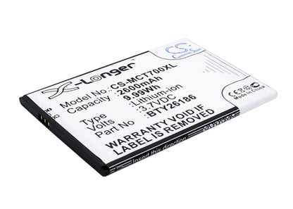 Replacement Battery for Mobistel  Cynus T7 – Mobile, SmartPhone – 2600mAh / 9.99Wh / 3.7V