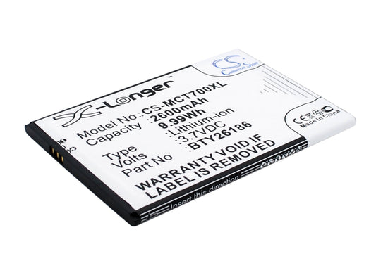 Replacement Battery for Mobistel  Cynus T7 – Mobile, SmartPhone – 2600mAh / 9.99Wh / 3.7V