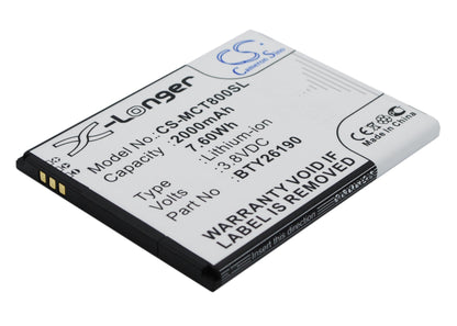 Replacement Battery for Mobistel  Cynus T8 – Mobile, SmartPhone – 2000mAh / 7.60Wh / 3.8V