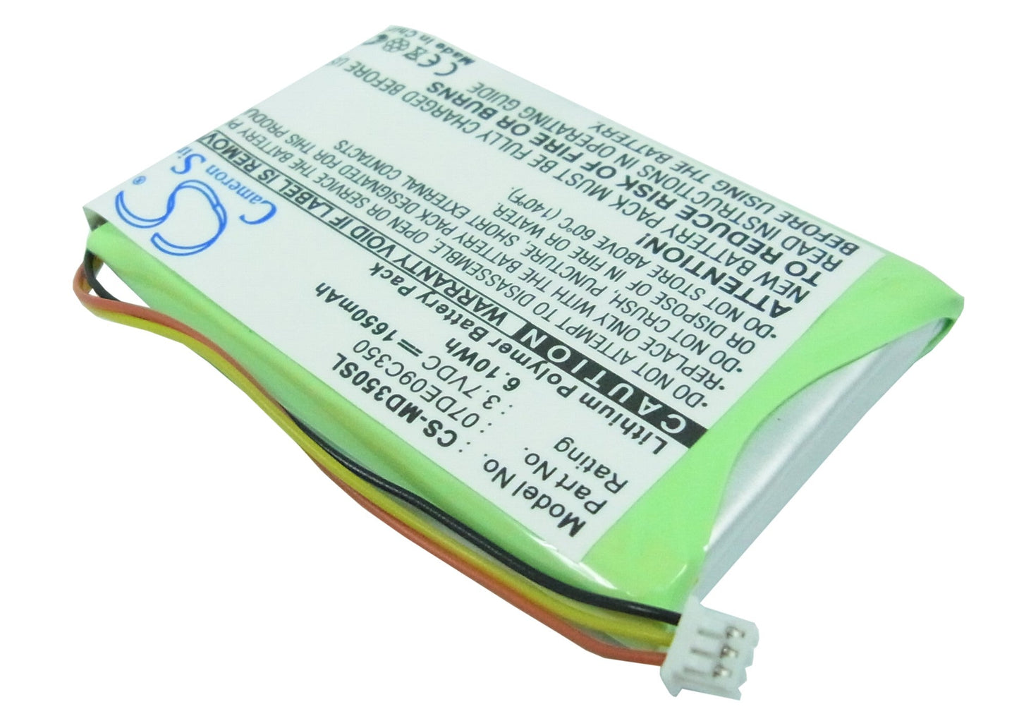 Replacement Battery for Medion  GoPal PNA350 – GPS, Navigator – 1650mAh / 3.7V