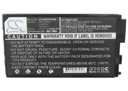 Replacement Battery for Medion  ARIMA A0730 – Notebook, Laptop – 4400mAh / 14.8V