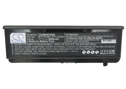 Replacement Battery for Medion  MD96290 – Notebook, Laptop – 6600mAh / 11.1V
