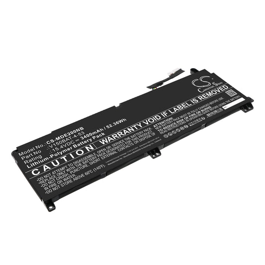 Replacement Battery for Hasee  CV15S02 – Notebook, Laptop – 3400mAh / 52.36Wh / 15.4V