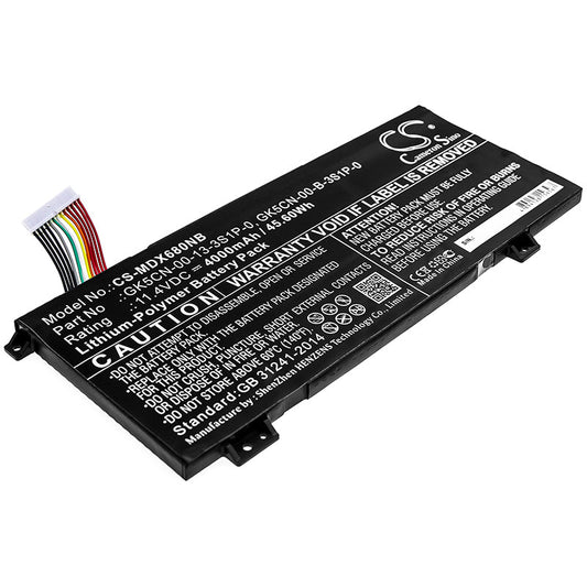 Replacement Battery for Mechrevo  Z2 Air – Notebook, Laptop – 4000mAh / 45.60Wh / 11.4V
