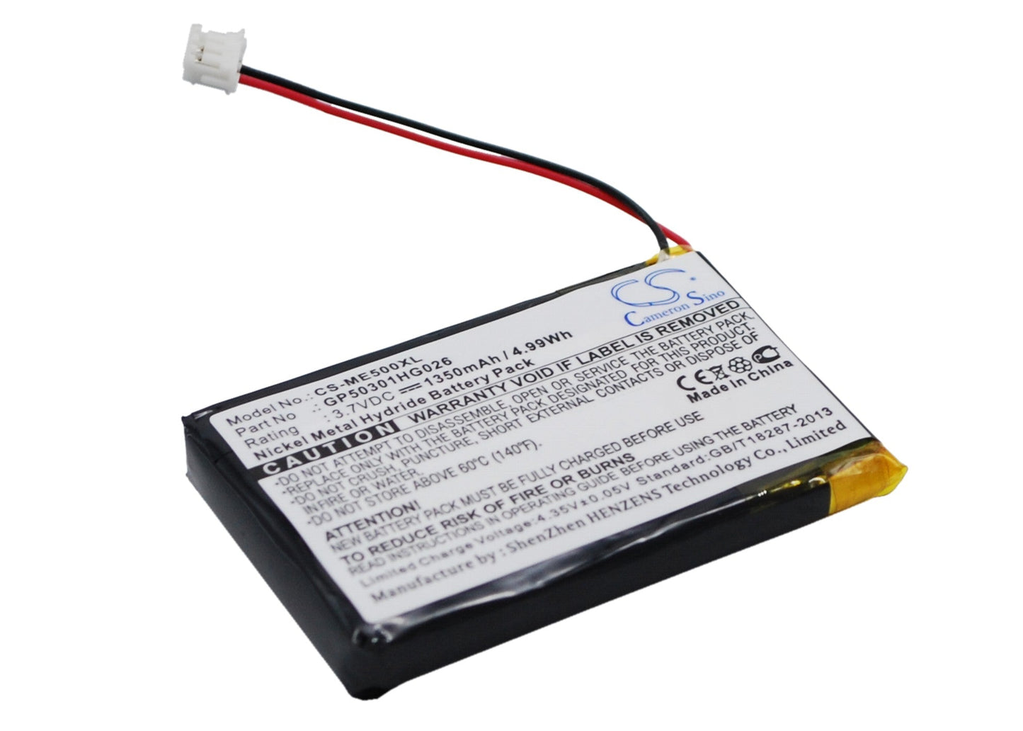 Replacement Battery for FireDogGolf  XL2300 – GPS, Navigator – 1350mAh / 5.00Wh / 3.7V