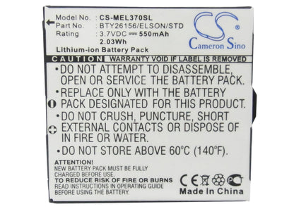 Replacement Battery for Emporia  Elson EL370 – Mobile, SmartPhone – 550mAh / 3.7V