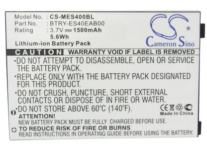 Replacement Battery for Symbol  ES400 – Barcode Scanner – 1500mAh / 5.55Wh / 3.7V