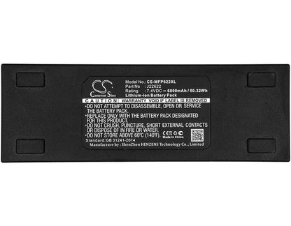 Replacement Battery for Mackie  FreePlay – Wireless Headset – 6800mAh / 50.32Wh / 7.4V