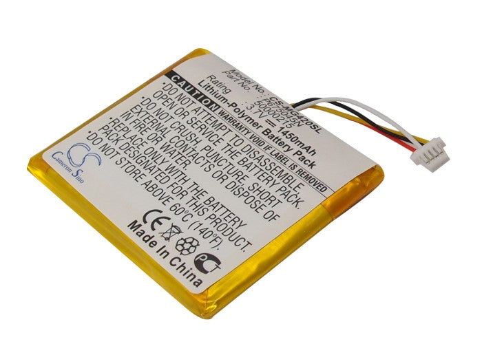 Replacement Battery for Typhoon  MyGuide 4200 – GPS, Navigator – 1450mAh / 3.7V
