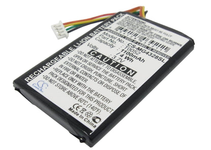 Replacement Battery for Typhoon  Myguide 4328 – GPS, Navigator – 1100mAh / 3.7V