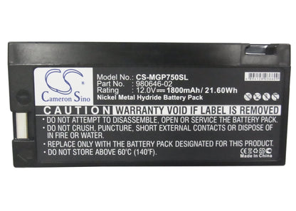 Replacement Battery for Trimble  4700 – GPS, Navigator – 1800mAh / 21.60Wh / 12.0V