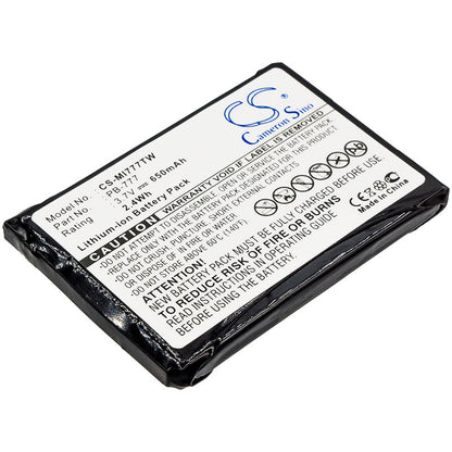 Replacement Battery for Midland  777 – Two-Way Radio – 650mAh / 2.41Wh / 3.7V