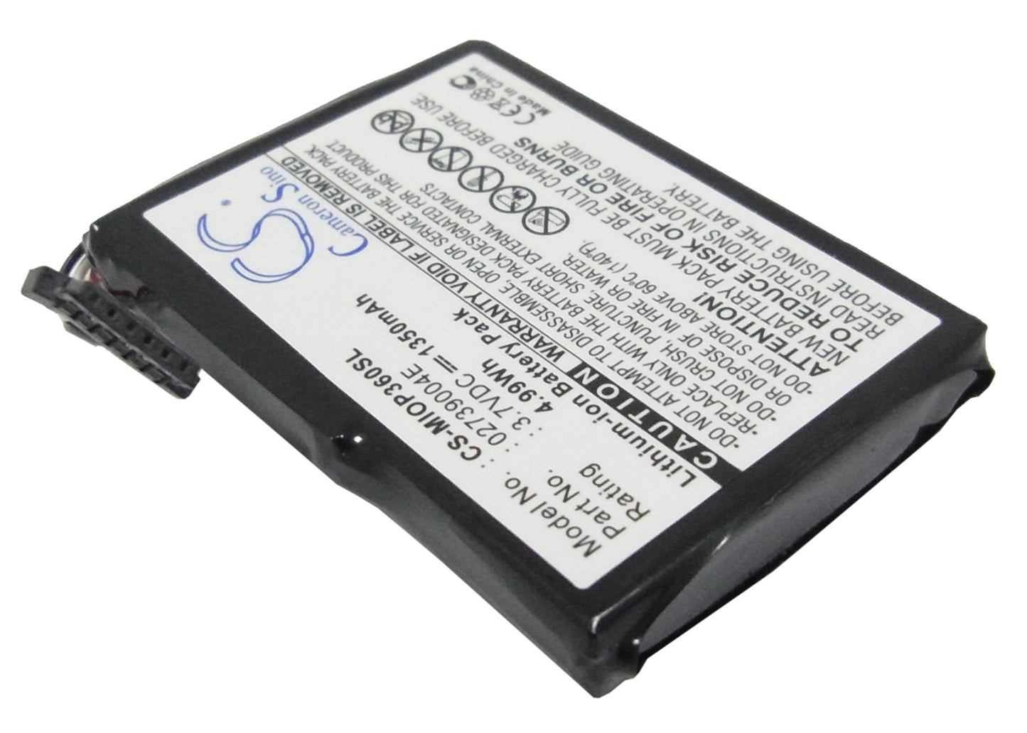 Replacement Battery for MICROMAXX  MM95242 – GPS, Navigator – 1350mAh / 5.00Wh / 3.7V