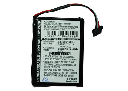 Replacement Battery for Navman  Spirit S100 – GPS, Navigator – 650mAh / 3.7V