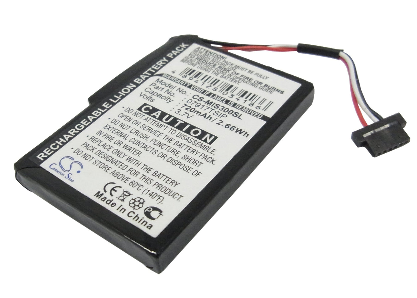 Replacement Battery for Navman  Mio Spirit 300 – GPS, Navigator – 720mAh / 3.7V