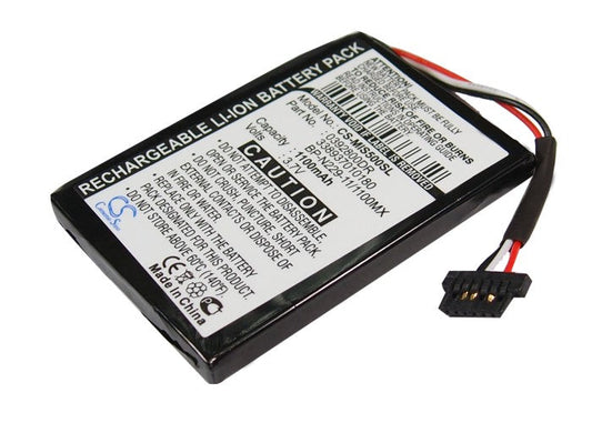 Replacement Battery for Mitac  Mio Moov S500 – GPS, Navigator – 1100mAh / 3.7V