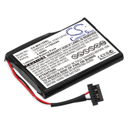 Replacement Battery for Mitac  Mio Moov 150 – GPS, Navigator – 720mAh / 3.7V