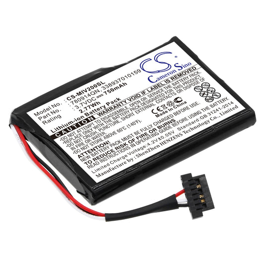 Replacement Battery for Mitac  Mio Moov 200 – GPS, Navigator – 750mAh / 3.7V