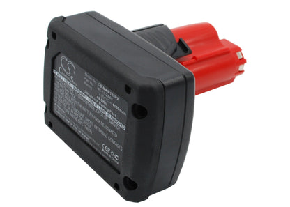 Replacement Battery for Milwaukee  C12 FM – Power Tools – 4000mAh / 48.00Wh / 12.0V