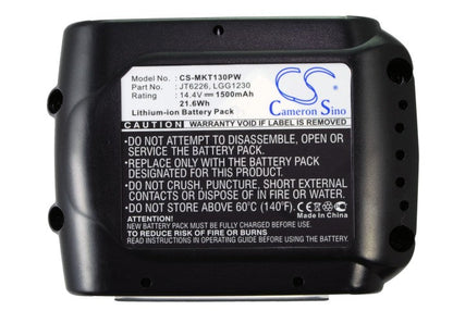 Replacement Battery for Makita  BBO140 – Power Tools – 1500mAh / 21.60Wh / 14.4V
